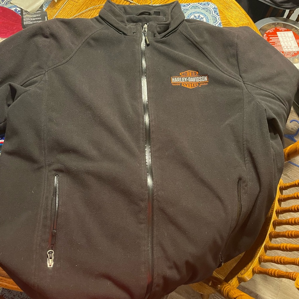 Mens fleece riding jacket